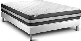 lózka z materacem VITAL SPRING ZEN 150 x 200 cm Rama lózka Bialy