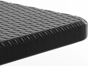 Składany stół ogrodowy 180 x 75 cm czarny