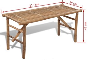 Drewniana ławka ogrodowa Tibis - brązowa