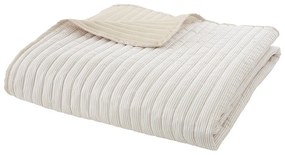 Beżowa narzuta pikowana 220x230 cm Stripe – Catherine Lansfield