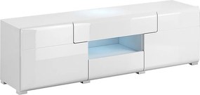 Szafka RTV TOLEDO 2D2S 159 biała połysk