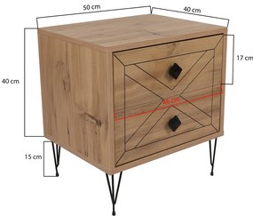 Stolik nocny Luna Pine