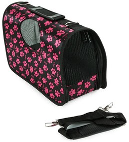 Torba transportowa dla psa/kota FURGO XL, czarno-różowa