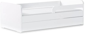 Białe łóżko dziecięce z materacem/ze stelażem 80x200 cm Duuli – ELTAP