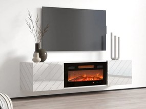 Szafka RTV Pinito z kominkiem