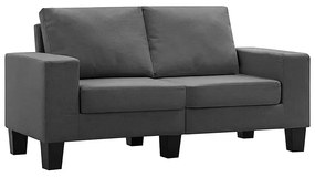 Ponadczasowa dwuosobowa ciemnoszara sofa - Lurra 2Q