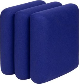 Niebieski wełniany puf Radd – noo.ma