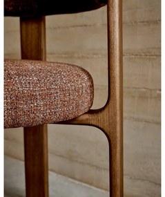 Brązowe krzesło z litego drewna jesionowego Granite – Kave Home