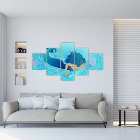 Obraz - Syrenka (125x70 cm)