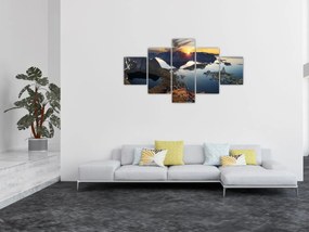 Obraz - Krajobraz górski, Norwegia (125x70 cm)