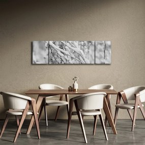 Obraz - Ośnieżone gałęzie (170x50 cm)
