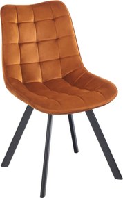 Pikowane krzesło do jadalni J265, tkanina velvet