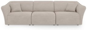 Beżowa sofa z materiału bouclé 292 cm Tokyo – Cosmopolitan Design