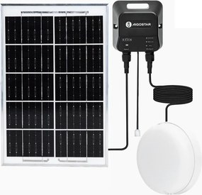 Aigostar - Lampa solarna LED/70W/12V 6000 mAh 6500K śr. 20,5 cm