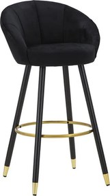 Wysoki Stołek VKH430, Czarny, 55x56x104 cm, Kendra Home