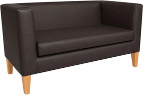 Sofa Monaco : Kolor nogi - Drewno, Kolor tkaniny - EKO-SKÓRA - 19D, Typ tkaniny - Eko-skóra , Wysokość nogi - 20 cm