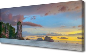 Obraz canvas na ścianę Szczyty Gór nad Zatoką