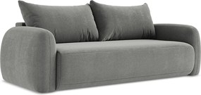 Kanapa 3-osobowa z funkcją spania - z tkaniny strukturalnej - szary - HALE