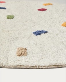 Kremowy bawełniany dywan dziecięcy ø100 cm Epifania – Kave Home