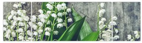 Obraz konwalii (170x50 cm)