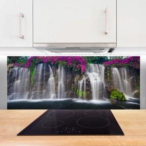 Panel Szklany do Kuchni Potężny Wodospad Górski