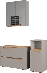 Zestaw mebli łazienkowych szary 80x35x57.5 marelle