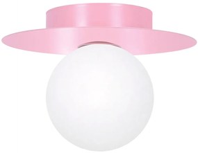 Różowa lampa sufitowa w kształcie kapelusza - 3X A677 E5-H21