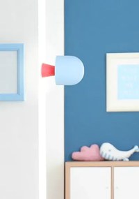 Niebiesko-czerwony kinkiet w nowoczesnym stylu - T016 - Lumac
