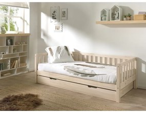 Naturalne łóżko dziecięce 90x200 cm Fritz – Vipack