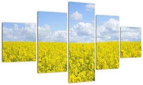 Obraz żółtego pola (125x70 cm)