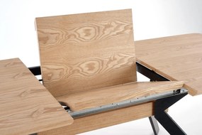 Loftowy stół rozkładany z fornirowanym blatem Bacardi