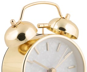 Budzik retro PEARL GLOW, Ø 8 cm