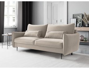 Beżowa sofa rozkładana ze schowkiem Cosmopolitan Design Vermont