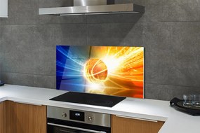 Szklany Panel Wieczorny Trening Koszykówki