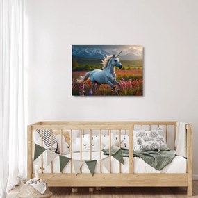 Obraz na szkle - Jednorożec (70x50 cm)