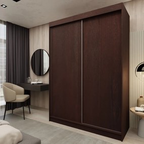 Szafa Przesuwna SOFIA 150 cm Szafa Dwudrzwiowa Wenge