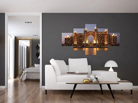 Obraz budowy w Dubaju (125x70 cm)