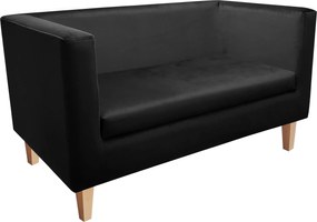 Sofa Monaco : Kolor nogi - Drewno, Kolor tkaniny - VELVET - MG19, Typ tkaniny - Velvet, Wysokość nogi - 15 cm