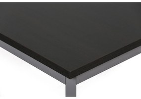 Stół jadalniany TRIVIA, 160x80 cm, ciemnoszara podstawa, wenge