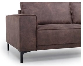 Brązowa sofa z imitacji skóry 164 cm Copenhagen – Scandic