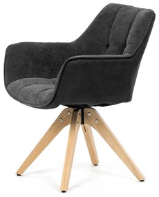 Zestaw krzeseł do jadalni HC-D7180 GREY2, 2 szt.
