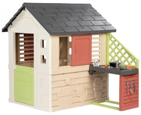 Smoby domek nature z kuchnią + 17 akcesoriów