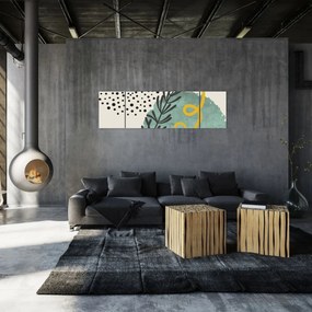 Obraz - Arkusze abstrakcyjne N⁰1 (170x50 cm)