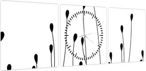 Obraz - Łąka graficzna N⁰1 (z zegarem) (90x30 cm)