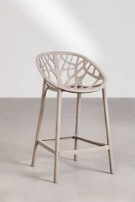 Zestaw 2 Wysokich Stołków Ogrodowych Z Polipropylenu Ores Moka Brown & ↑65 Cm - Sklum