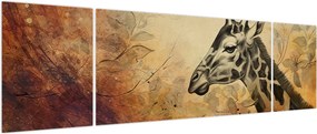Obraz - Żyrafa, malarstwo (170x50 cm)