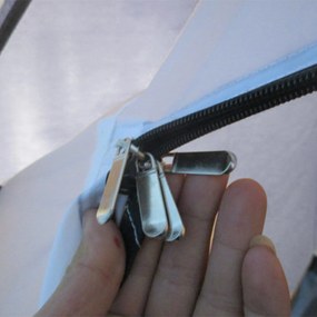 Outsunny Namiot kempingowy dla 3-4 osób, solidny, z torbą, 2 otwory, akcesoria, Niebieski