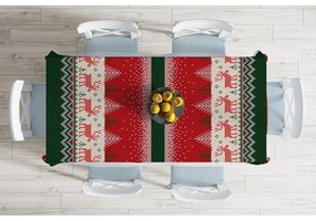 Świąteczny obrus z domieszką bawełny Minimalist Cushion Covers Merry Christmas, 140x180 cm