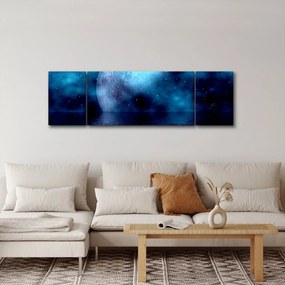 Obraz księżyca nad morzem (170x50 cm)
