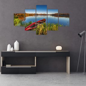 Obraz czerwonej kropki (125x70 cm)